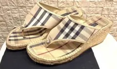 バーバリーBurberry サンダル　トング 23.5 箱付のサムネイル