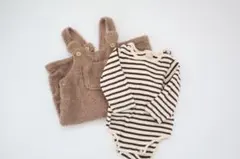 【プティマイン】オーバーオールとロンパースセット