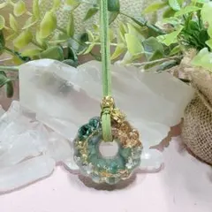 癒しのオルゴナイト❤️グリーンアベンチュリン＋シトリンのフレンチクルーラー♡