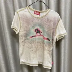 あいみょん着用 DIESEL スパンコール フローラル Tシャツ Sサイズ
