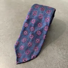 TIE YOUR TIE セッテピエゲ ペイズリー柄 ネクタイ ネイビー - メルカリ