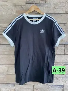 A-39　adidas Originals 半袖Tシャツ ブラック Mのサムネイル