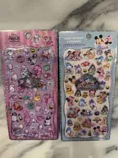 正規品　プチドロ　ディズニー　アリス　ベビー　ミッキー 2枚セット