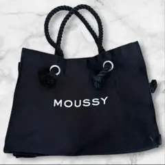 MOUSSY マウジー　 トートバッグ　ロゴ　トート　ブラック　エコバッグ