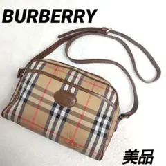 ✨美品✨Burberry ショルダーバッグ レザー キャンバス ノヴァチェック