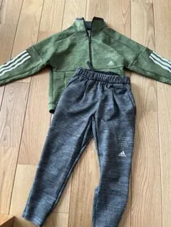 adidas ジャージセット オリーブグリーン/グレー