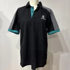 PETRONAS ポロシャツ メンズ L ブラック グレー