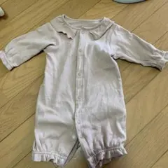 ☆フリル付き　ロンパース　女の子向け　50〜60センチ　西松屋　ピンクベージュ☆