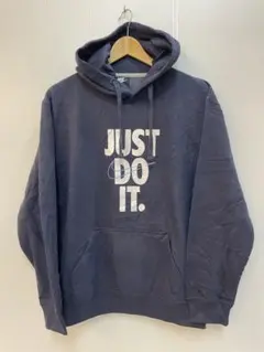 NIKE プルオーバーパーカー JUST DO IT 未使用 M ネイビー