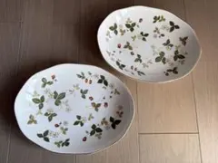 ウェッジウッド ワイルド ストロベリー カジュアル オーバルディッシュ 26cm