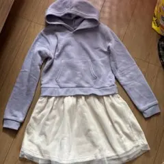 裏起毛　ドッキング　ワンピース　130