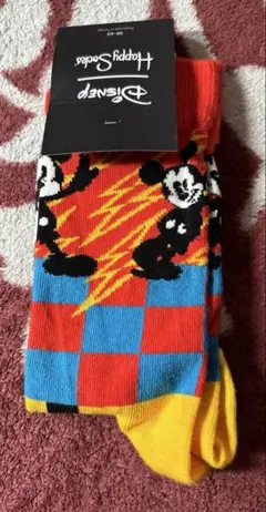 ディズニー　ハッピーソックス　ミッキー　靴下