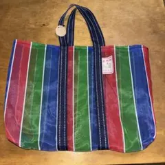 金獅牌 台湾製 買い物バッグ トートバッグ マルチカラー横38✖️縦28✖️６