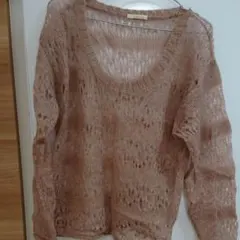 美品 マジェスティックレゴン モヘアニット