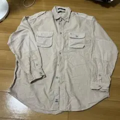 TOMMY HILFIGER ベージュ長袖シャツ