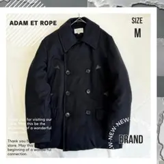 3万円超　ADAM ET ROPE アダム エ ロペ　ウールダウンPコート　牛革のサムネイル