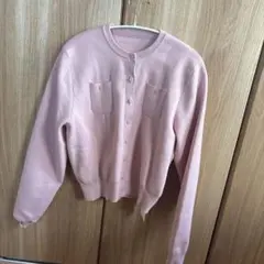 Ur's ピンク カーディガン ボタン付き