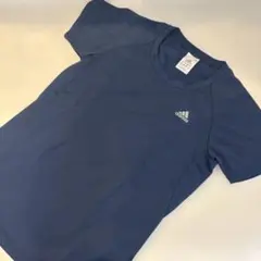 adidas 半袖 Tシャツ ネイビー レディース M