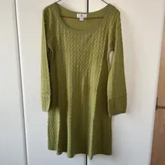 kumikyoku クミキョク オリーブグリーン ノースリーブ ミニワンピース