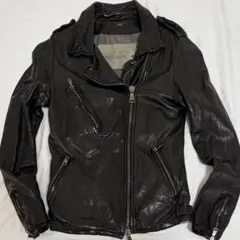 Giorgio brato ジョルジオブラット レザー ジップ パーカー - メルカリ