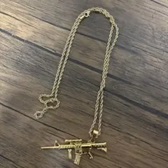 ゴールドメッキ ライフル型ネックレス