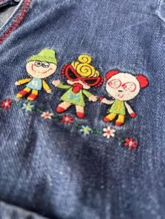 デニムワンピース 刺繍キャラクター付き　hysteric glamourのサムネイル
