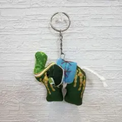 ゾウ ぬいぐるみ キーホルダー 手作り タイ お土産 ハンドメイド 象