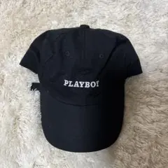 PLAYBOY ブラックベースボールキャップ 56cm-58cm