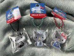 ぷっくりたい　キティ　キーホルダー　ボンボンドロップシール