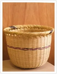 【職人手編み】竹細工 丸籠 大小2個セット（魚籠・御勝手籠）昭和レトロ 古道具 職人手編み】竹細工 丸籠 大小2個セット（魚籠・御勝手籠）昭和レトロ