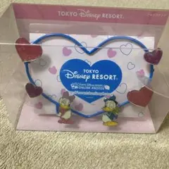 新品未開封　東京ディズニーリゾート ハート型フォトスタンド　ドナルド、デイジー