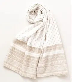 チャイハネ　2way ストール 夏　羽織り　アジアン　ホワイト　新品