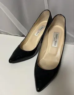 Jimmy Choo 黒 レザーハイヒール　36