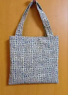 ハンドメイド＊トートバッグmini　リバティ　スリーピング・ローズ　 ブルー系