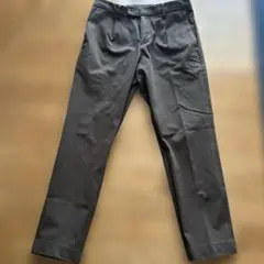 GLOBAL WORK モーションテックテーパードパンツ 焦茶