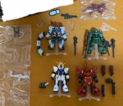 モビルスーツアンサンブル（リミテッドザクII＋福岡サザビー他＋武器色々）組立品