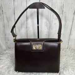 GUCCI オールドグッチ レザー ワンショルダーバッグ インターロッキング