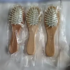 木製ヘアブラシ ミニサイズ 3本セットのサムネイル