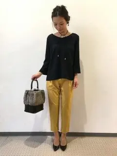 Unaca アナカ　バックリボン ブラウス　Navyのサムネイル