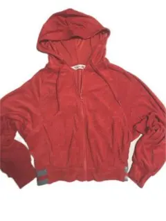 今だけセール！美品！ユニクロ　エアリズム　パイルパーカー　レッド