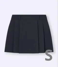 GU プリーツスコート ネイビー S