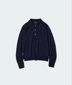 ユニクロメリノポロセーター　ネイビーXLサイズ