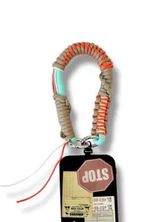 pre sale パラコード ハンドストラップ スマホ ベージュ オレンジ