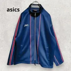 asics 트럭 재킷 L 네이비 레트로 일본제 빈티지
