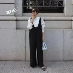 新品タグ付き　machatt/マチャット Uネックオールインワン