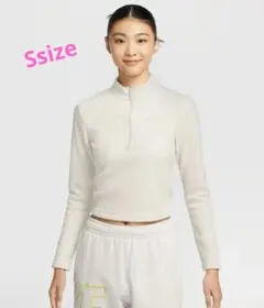 NIKE ハーフジップ フリース トップス　オフホワイト