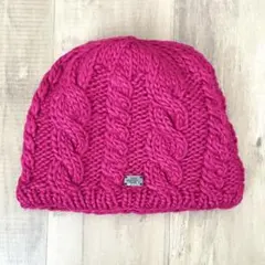 【THE NORTH FACE】ノースフェイス ケーブルニットキャップ ピンク