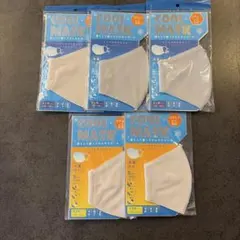 COOL MASK 5枚セット 洗える冷感マスクUVカット大人用3枚&子供用2枚