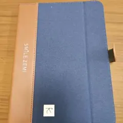 SMILE ZEMI タブレットケース ネイビー/ブラウン