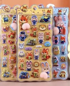 3枚セット おしりプニプニ　マシュマロシール　ズート